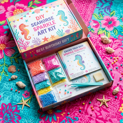 Gift box unboxing hot pink turquoise birthday gift