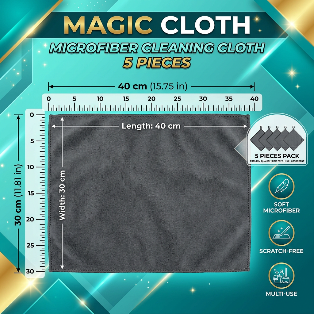Magic Cloth size 40x30cm diagram