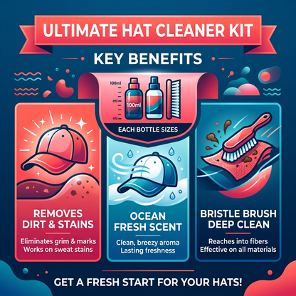 Key benefits infographic coral red ocean blue