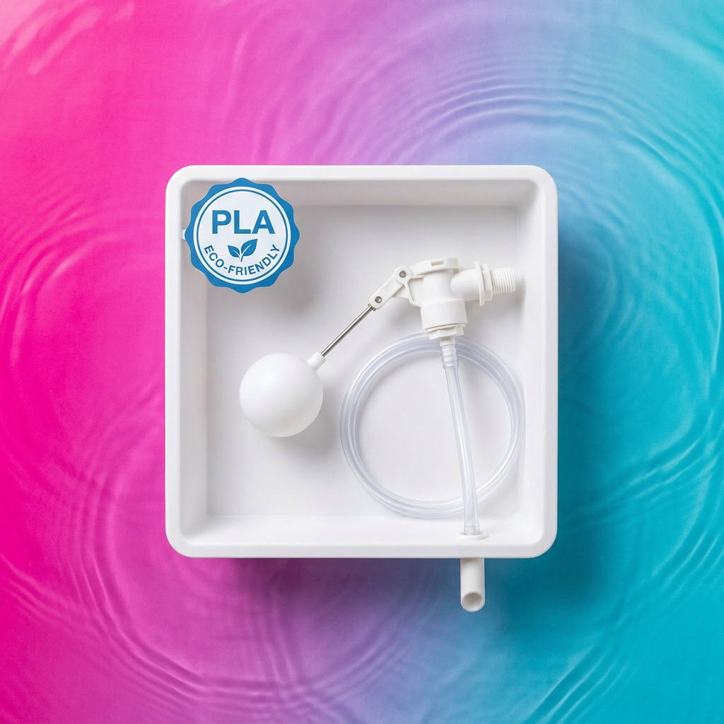 Flat lay product display magenta turquoise background